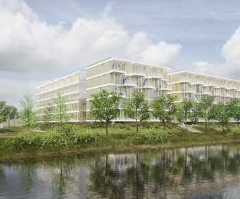 Zwembadlocatie Liendert - Transformatie van een zwembad naar sportvelden en woningen