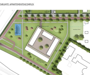 Zwembadlocatie Liendert - Transformatie van een zwembad naar sportvelden en woningen